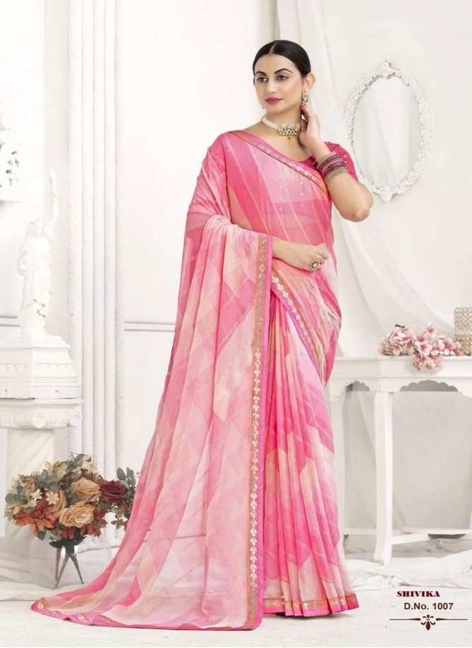 Shivika By Shubh Shree Chiffon Designer Saree Catalog