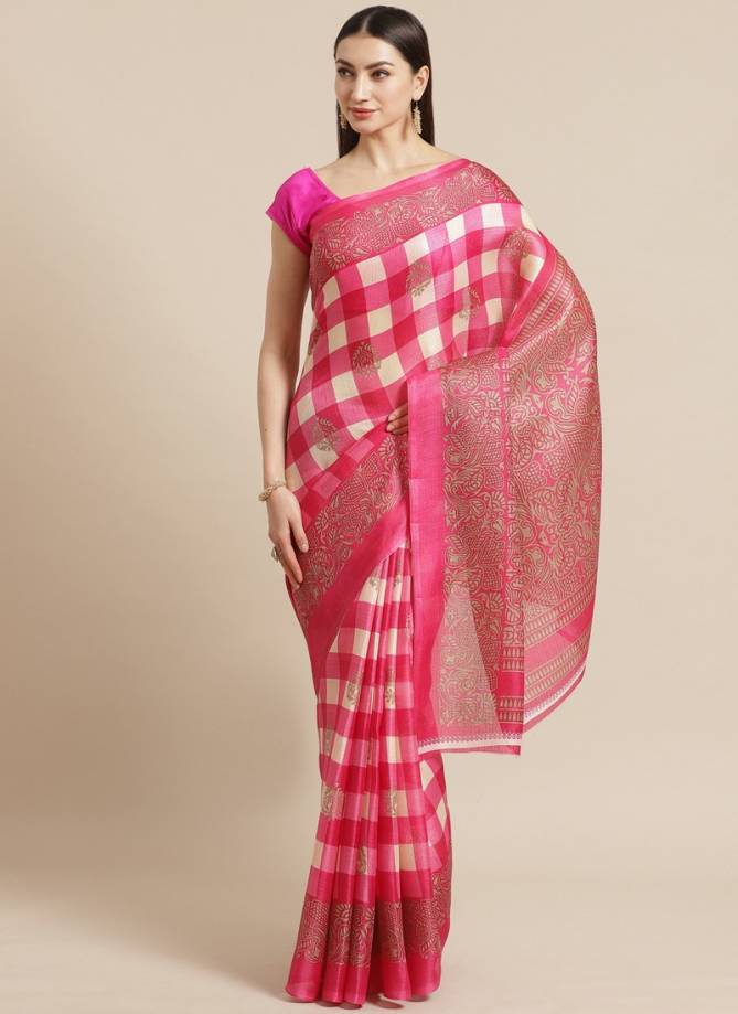 Simple and Rich Look Bhgalpuri Designer Saree Collections