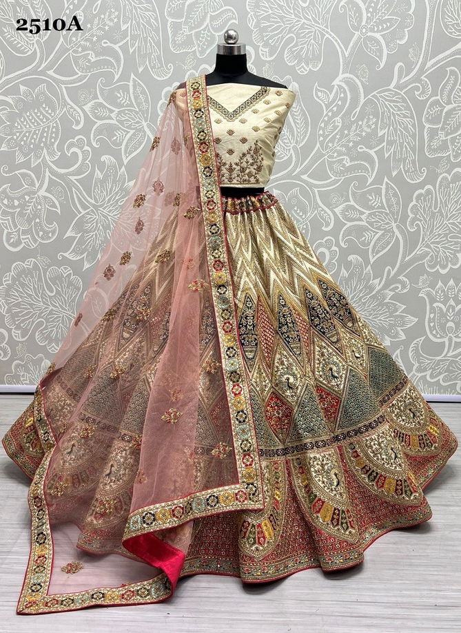 Pista Colour Anjani Art 2510 Bridal Lehenga Choli Catalog 2510 A