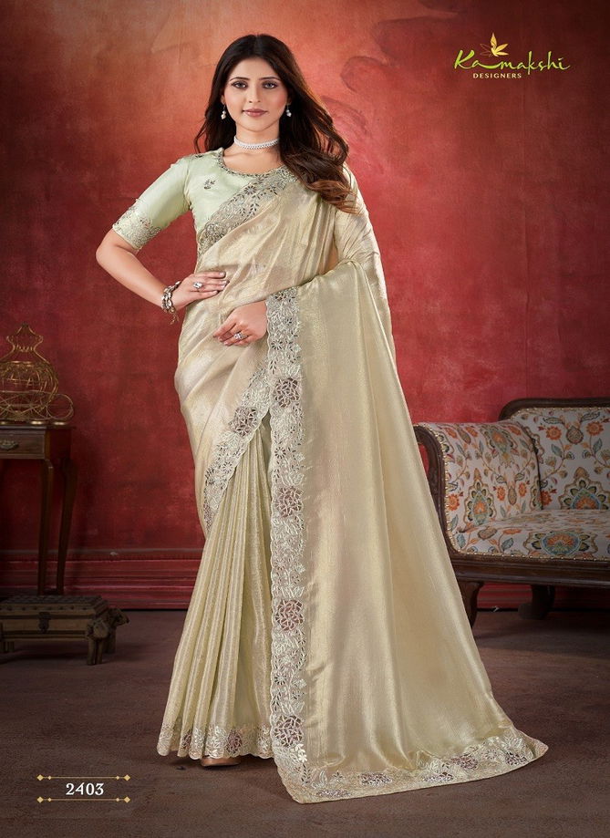 Aza By Kamakshi Designers Pure Crush Soft Silk Wear Saree Wholesale Online