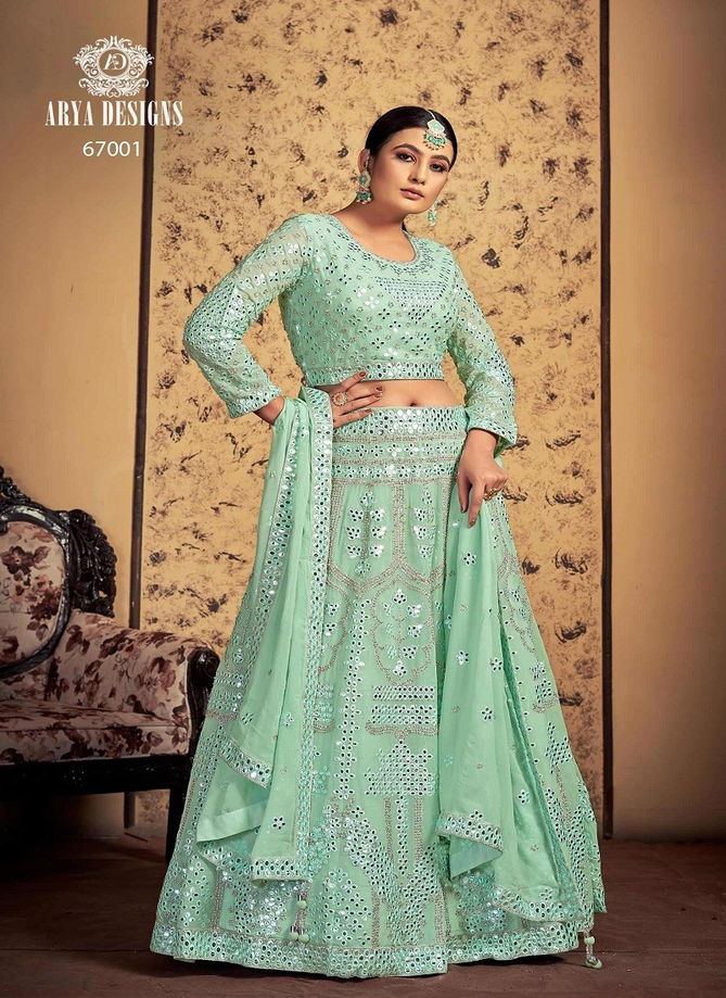 Pista Colour Euphoria Vol 11 By Arya Designs Party Wear Lehenga Choli Catalog 67001