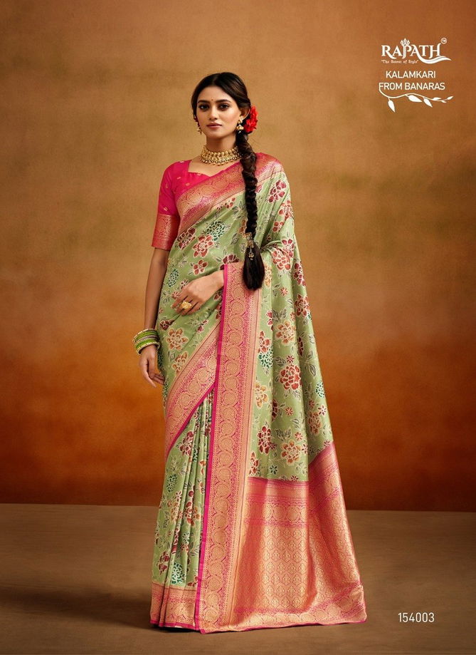 Moghra Silk By Rajpath Designer Saree Catalog