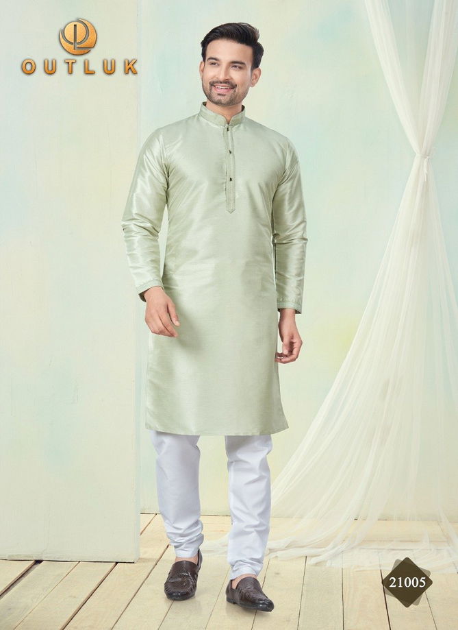 Outluk Wedding Collection Vol 21 Pure Silk Mens Wholesale Kurta Pajama Manufacturers