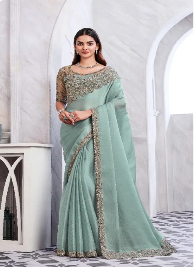 SS 29001 To 29017 By TFH Party Wear Designer Saree Exporters In India