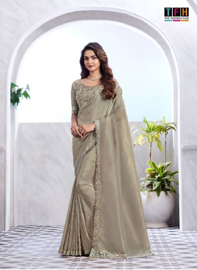 Silver Screen Vol 19 By Tfh Heavy Designer Party Wear Sarees Wholesale Suppliers In India