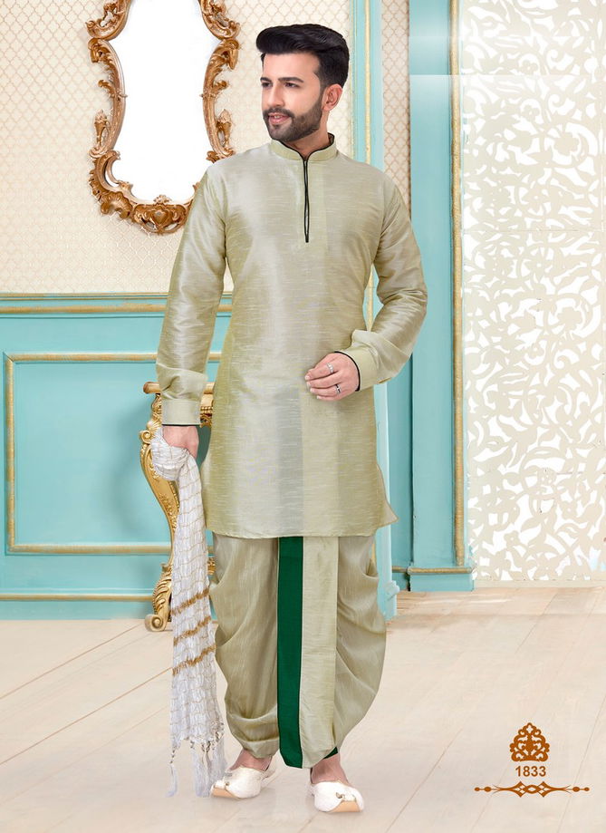 Festival Wear and Party Wear Eid Special Designer Dupion Silk Kurta Pajama Collections