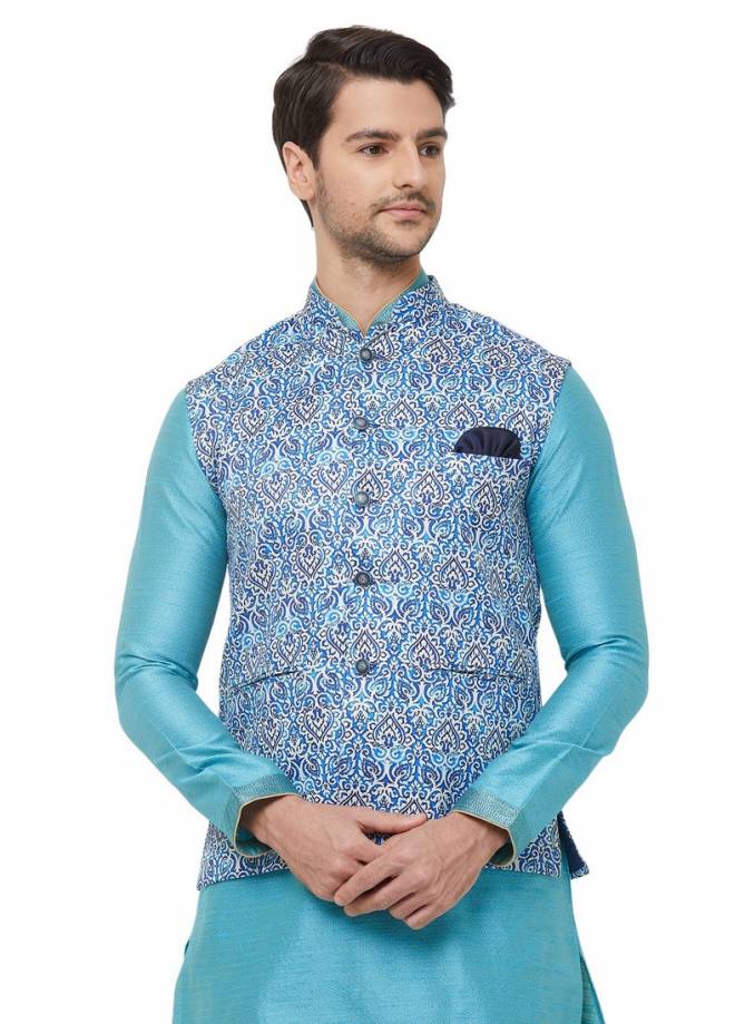 Pride ND Festive Wear Stylish Silk Nehru Jeckets Collection
