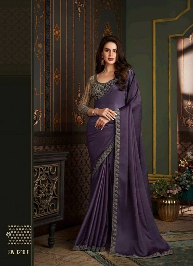 Sandalwood 12th Edition Hits By TFH Fancy Fabric Designer Party Wear Saree Wholesale Online