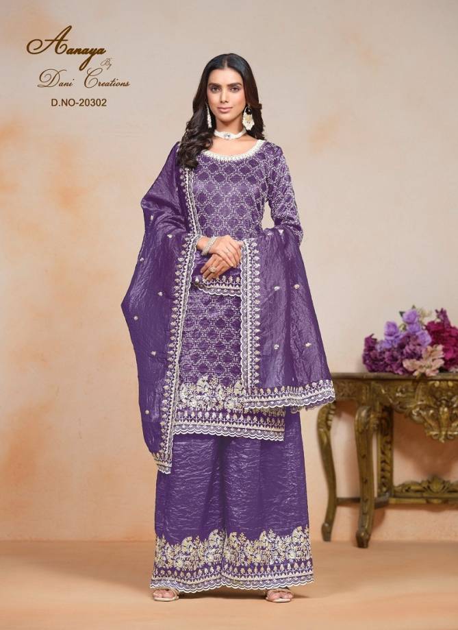 Aanaya Vol 203 By Dani Gold Crush Salwar Suit Suppliers In India