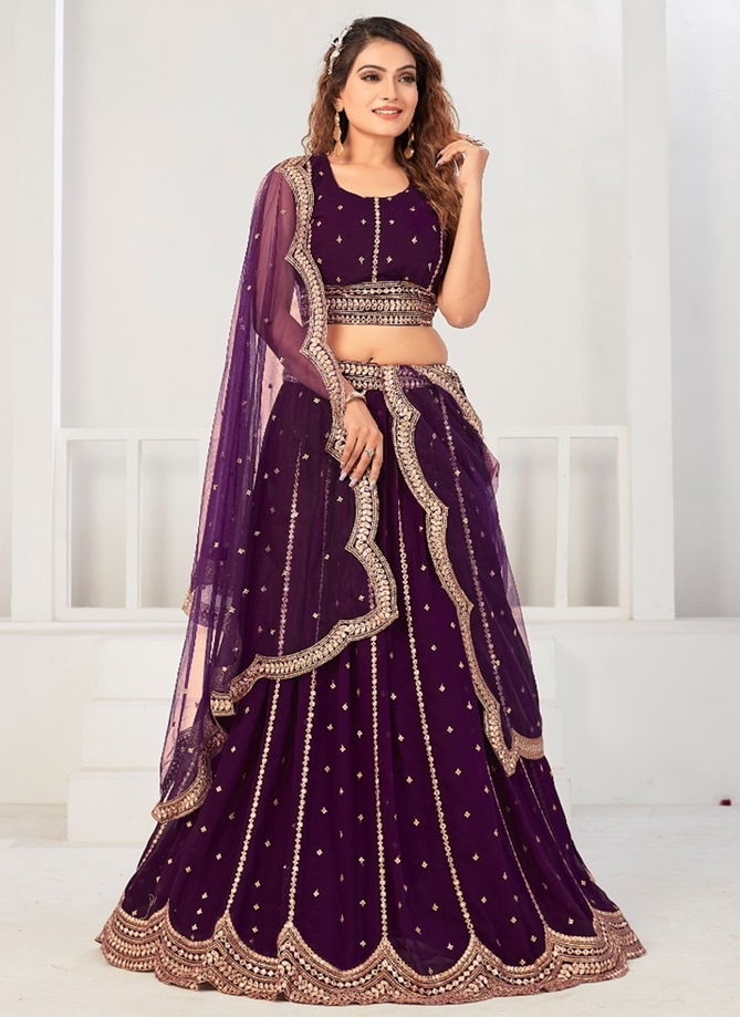 Purple Colour Amoha C1964 Colors Designer Lehenga Choli Catalog C1964 C