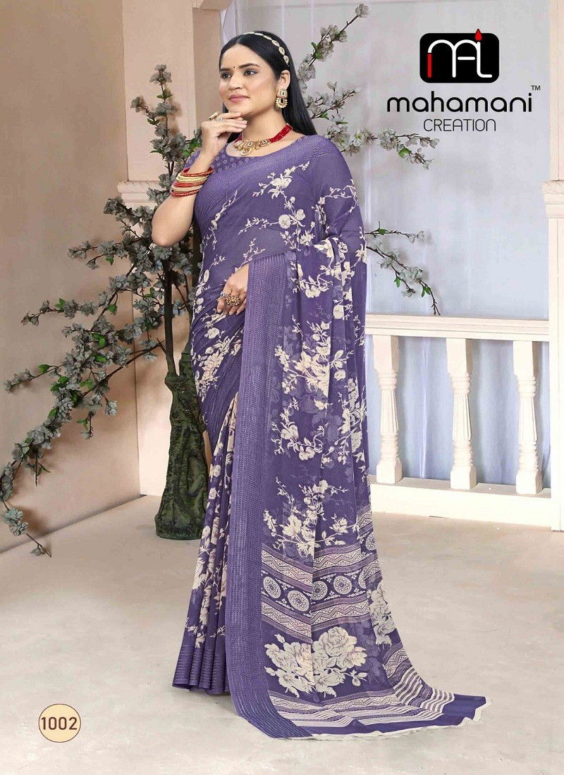 Jaya Vol 1 By Mahamani Creation Printed Saree Wholesalers In Delhi