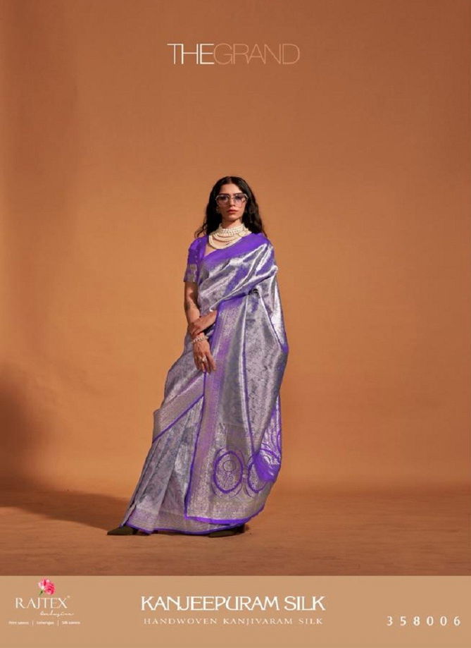 Kanjeepuram Silk By Rajtex Kanjivaram Silk Designer Saree Catalog