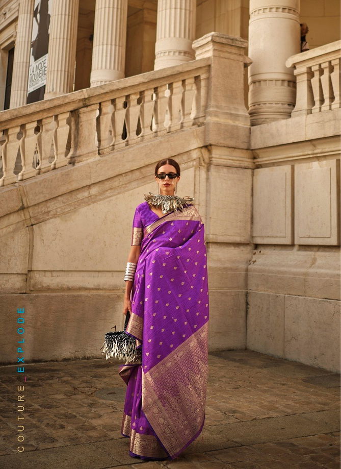 Khaddi Silk By Rajtex Handloom Weaving Saree Wholesale Online