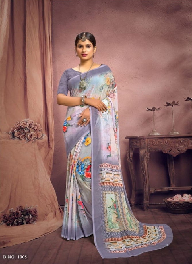 Lavanya By Mahamani Creation Printed New Exclusive Daily Wear Saree Suppliers In India