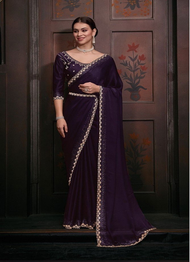 Mehek 749 A TO F Pure Satin Georgette Party Wear Saree Wholesale Market In Surat