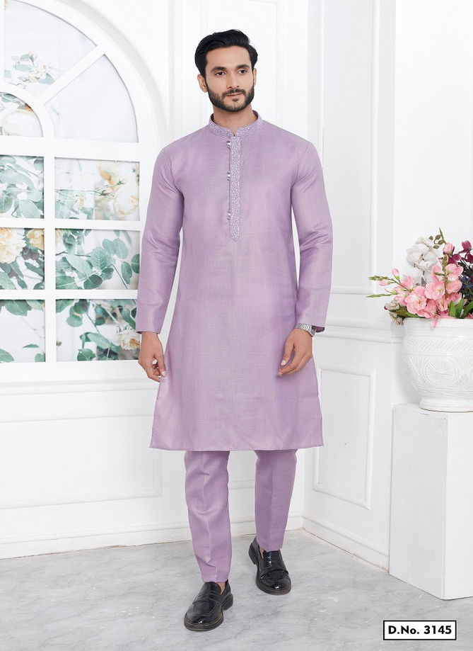 Occasion Mens Wear Premium Linen Cotton Designer Kurta Pajama Wholesale Online