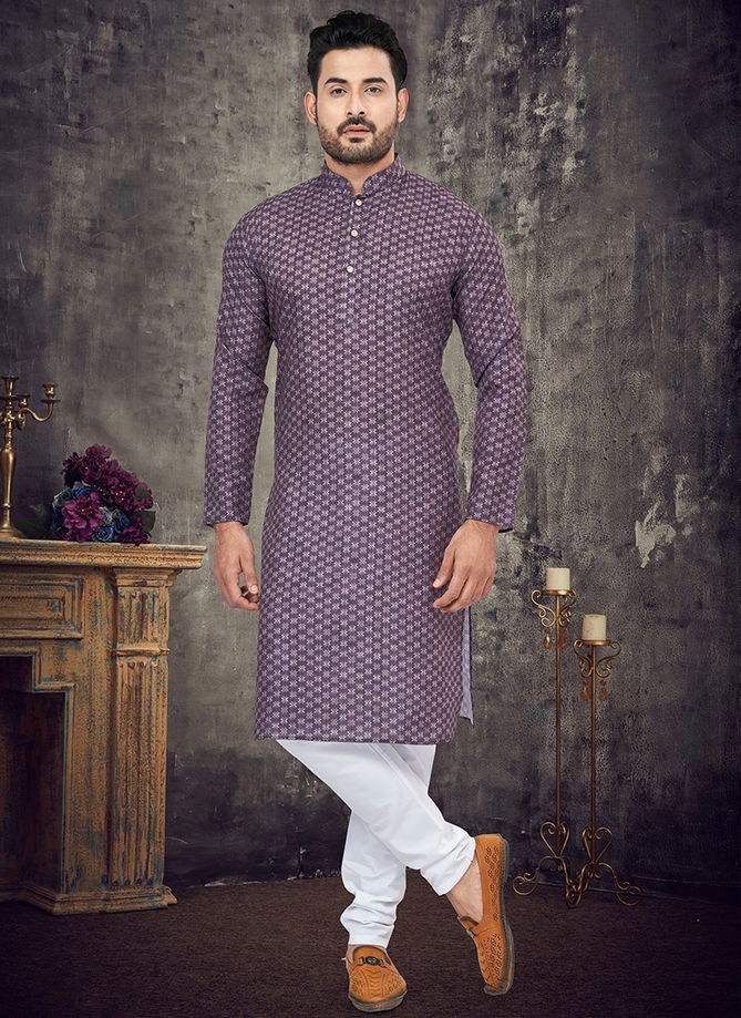 Purple Colour Outluk 105 Function Wear Wholesale Kurta Pajama 105002