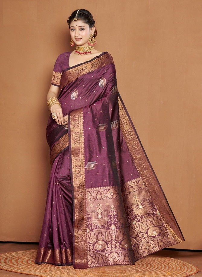 Piya Basanti By Sangam Banarasi Silk Saree Catalog