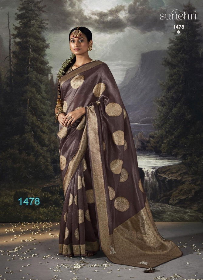 RaatRani By Kimora Organza Banarasi Designer Saree Catalog