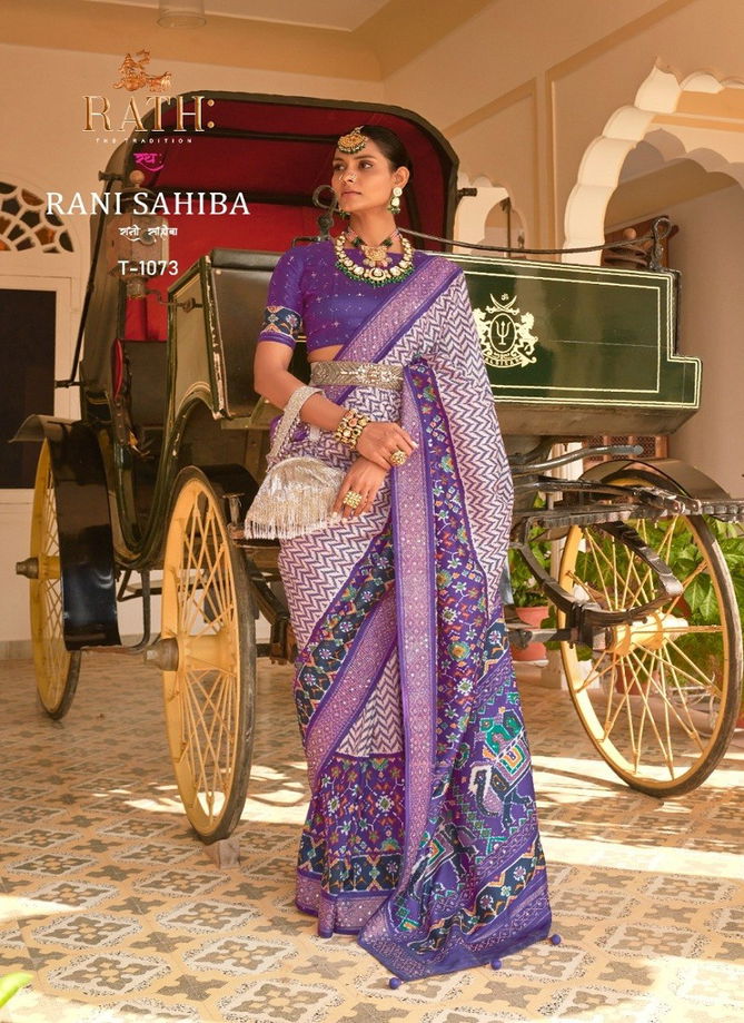 Rani Sahiba By Rath Patola Silk Designer Saree Catalog