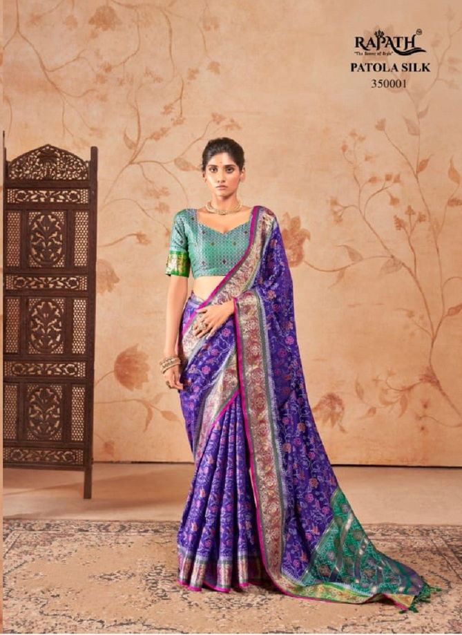 Ridhhi-Siddhi By Rajpath Patola Silk Ocassion Sarees Exporters In India