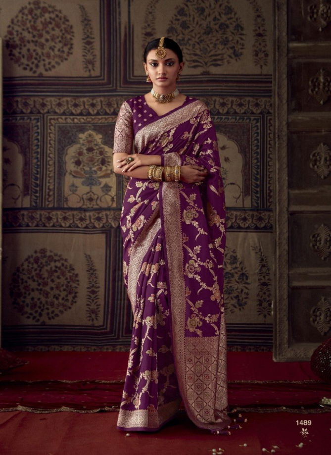 Roop Kala By Kimora Crepe Georgette Wedding Wear Designer Saree Catalog