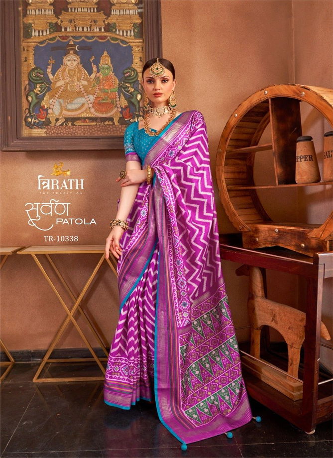 Suwarna Patola By Tirath Mercerized Sigma Silk Occasion Wear Wholesale Saree In India