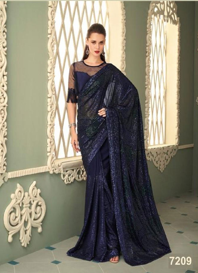 Purple Crystal Vol 3 By TFH Designer Saree Catalog 7209