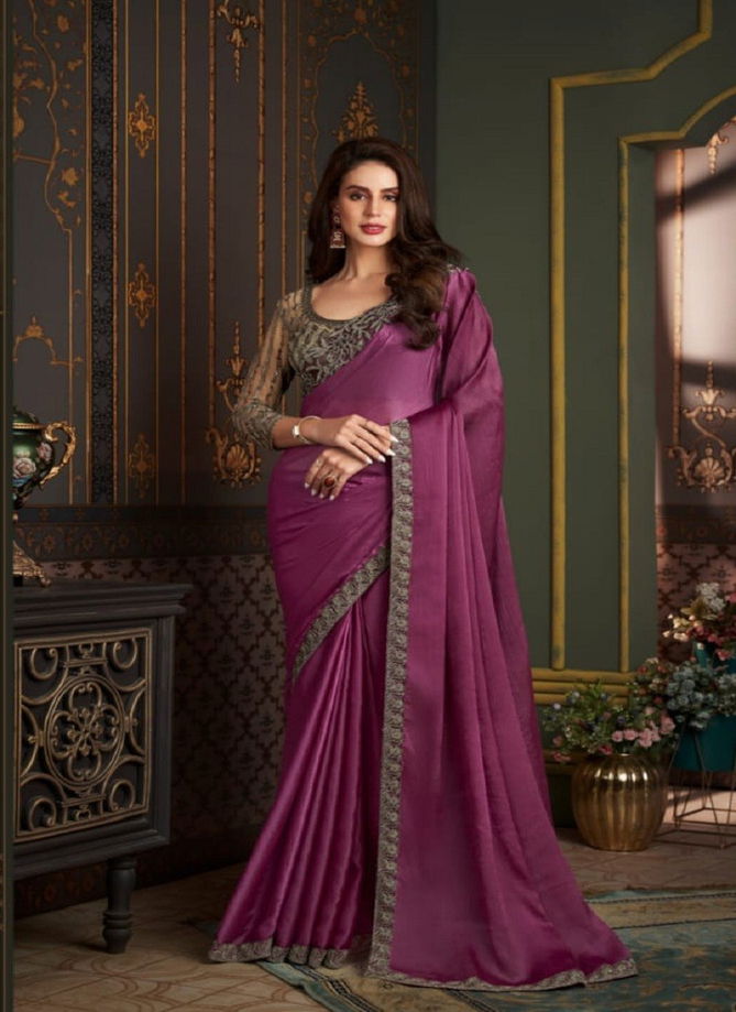 Sandalwood Vol 12 By Tfh Chiffon Party Wear Saree Catalog