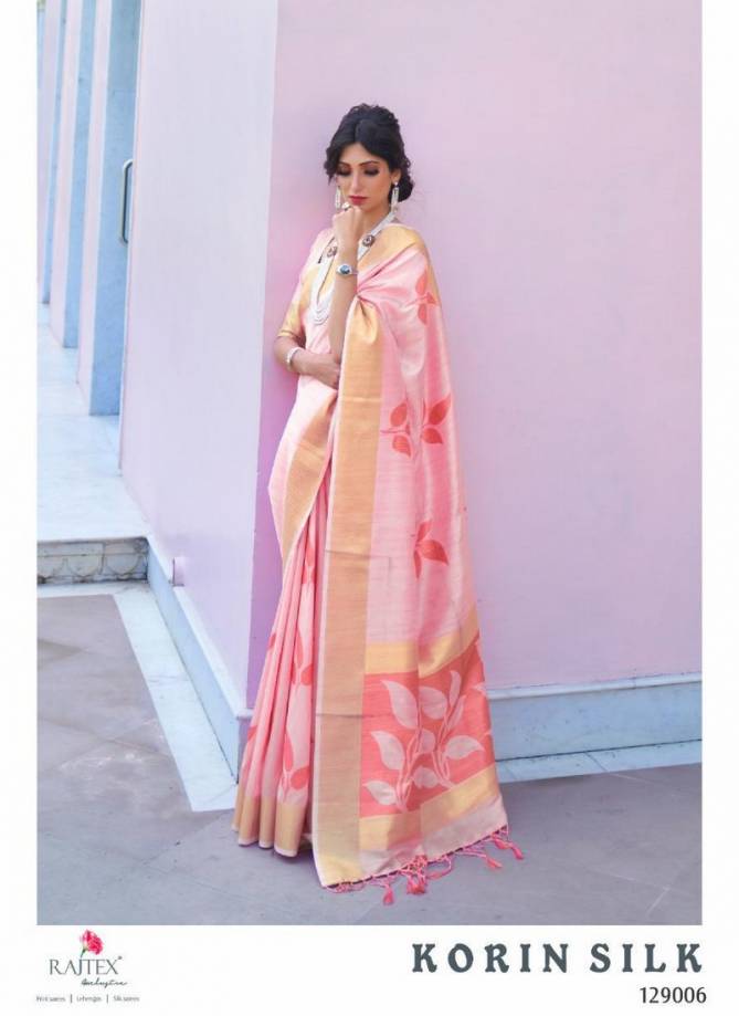Rajtex Korin Soft Handoom Weaving Silk Designer Wedding and Partywear Sarees Collections