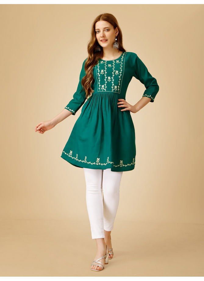 Rama Colour Aardhna 1050 Designer Kurti Catalog 7