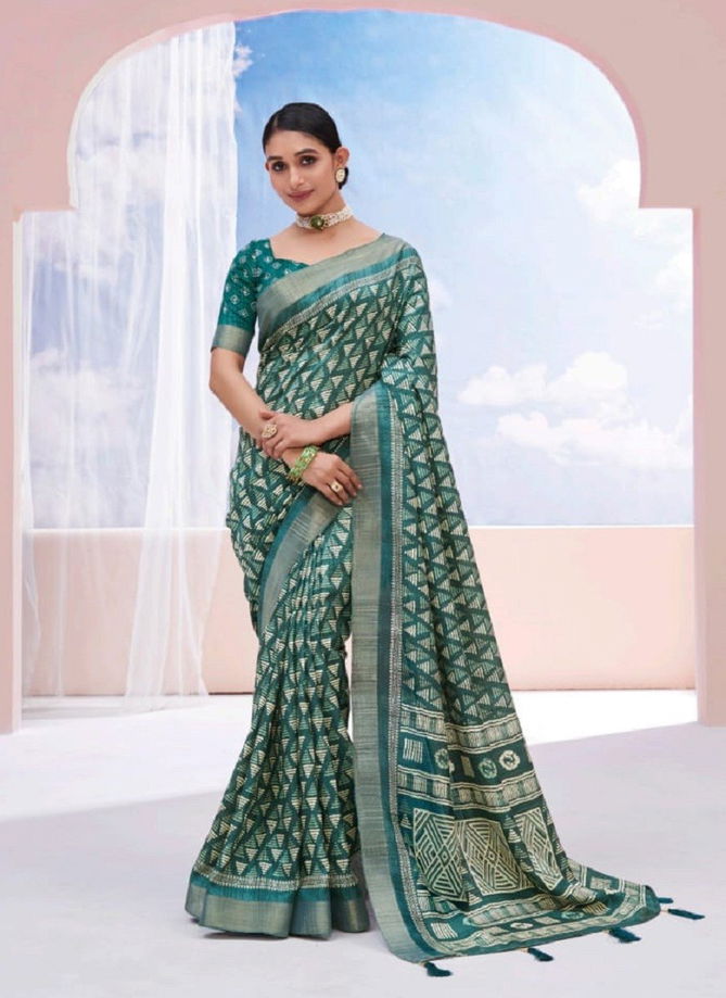 Barfi By Shubh Shree Dola Silk Printed Sarees Wholesale Price In Surat