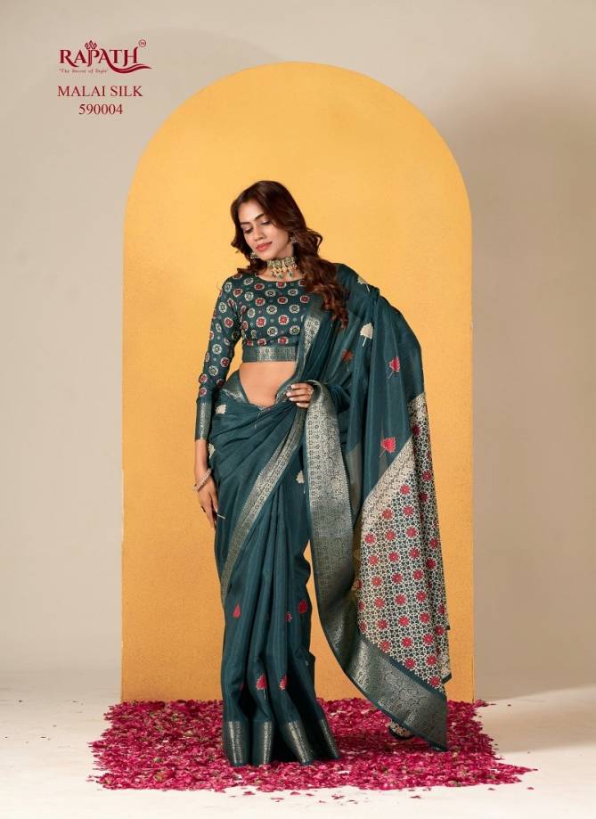 Chocolate By Rajpath Soft Dola Silk Printed Saree Wholesale Online