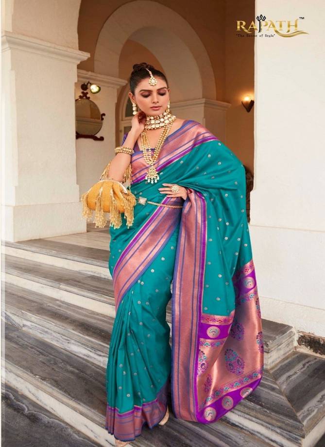 Kiya Paithani Silk By Rajpath Peshwai Paithani Silk Designer Saree Catalog
