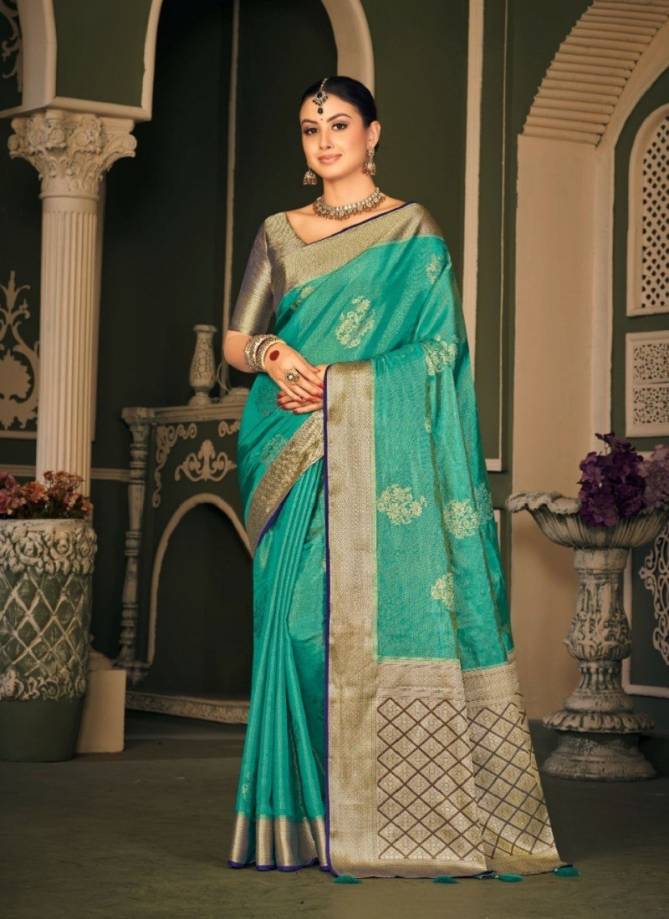 Trisha Royal By Pankh Tissue Silk Designer Saree Catalog