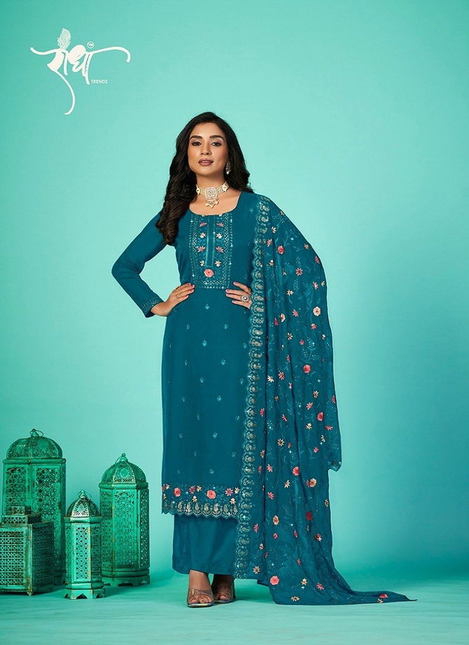 Bandhan By Radha Organza With Heavy Embroidery Work Designer Salwar Kameez Catalog