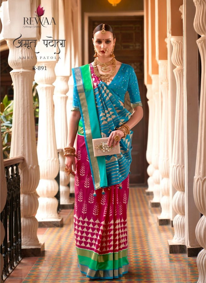 Amrut Patola By Rewaa Silk Saree Catalog