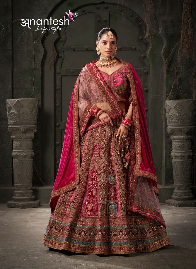 Wedding Bride Vol 1 By Anantesh Velvet Lehenga Choli Orders In India