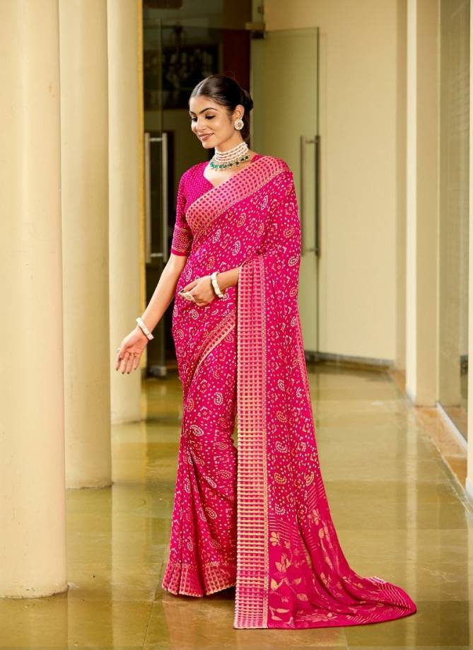 Ansha By Dhaga Bandhni Daily Wear Saree Orders In India 