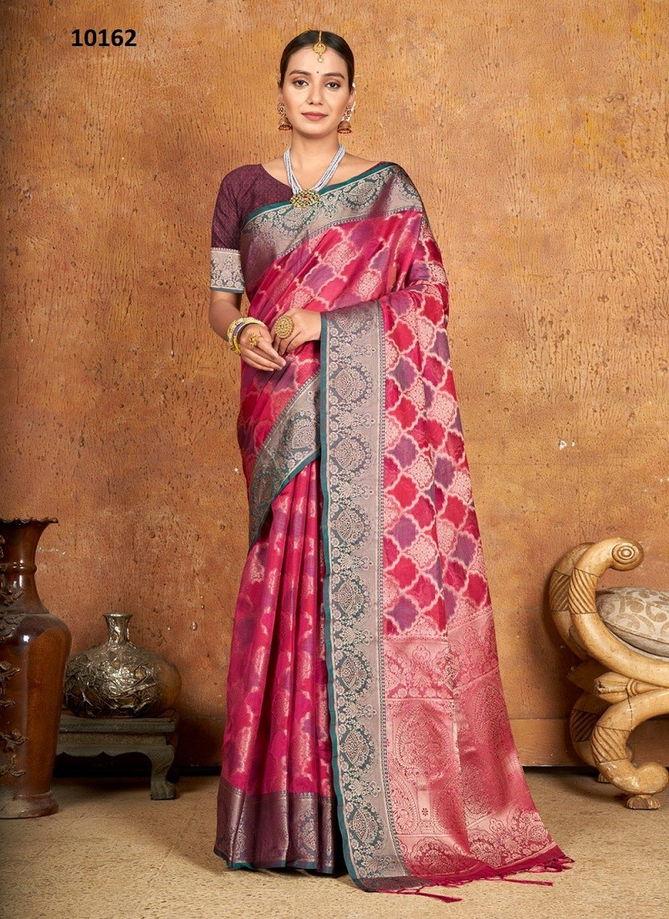 Rani Colour Ashika By Sangam Banarasi Silk Saree Catalog 10162