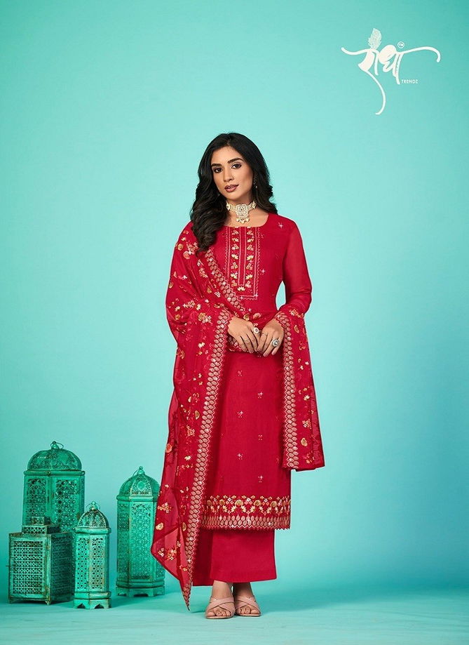 Bandhan By Radha Organza With Heavy Embroidery Work Designer Salwar Kameez Catalog