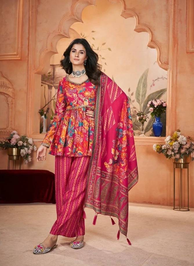 Flory Vol 47 By Shubhkala Silk Printed Kurti With Bottom Dupatta Wholesale Online