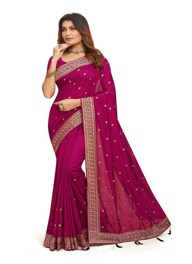 Heritage By Utsav Nari Vichitra Blooming Embroidery Saree Wholesalers In Delhi