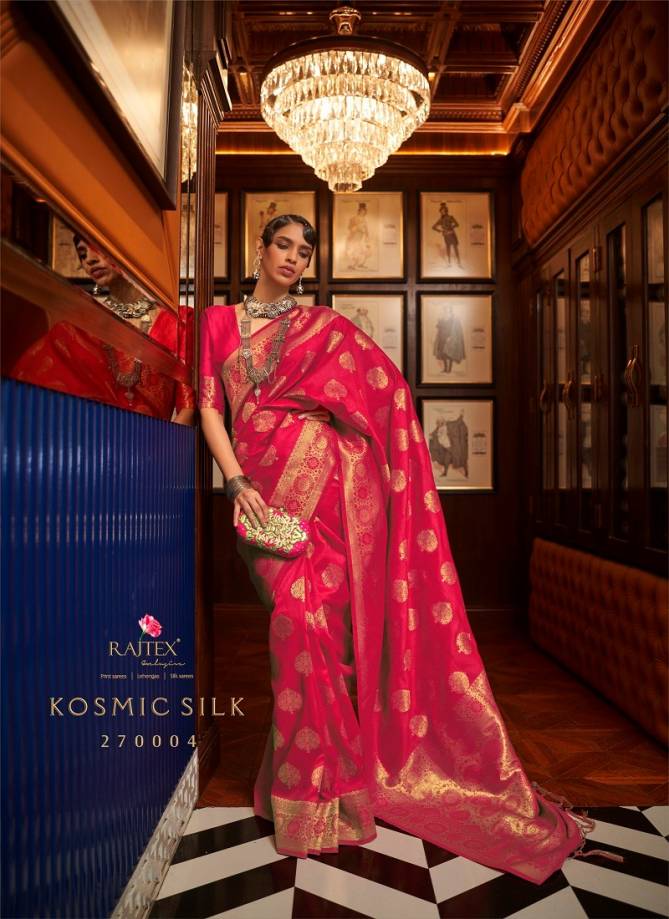 Kosmic Silk By Rajtex Handloom Weaving Saree Wholesale Price In Surat