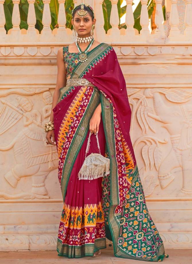 Panetar Printed Wholesale Wedding Wear Sarees