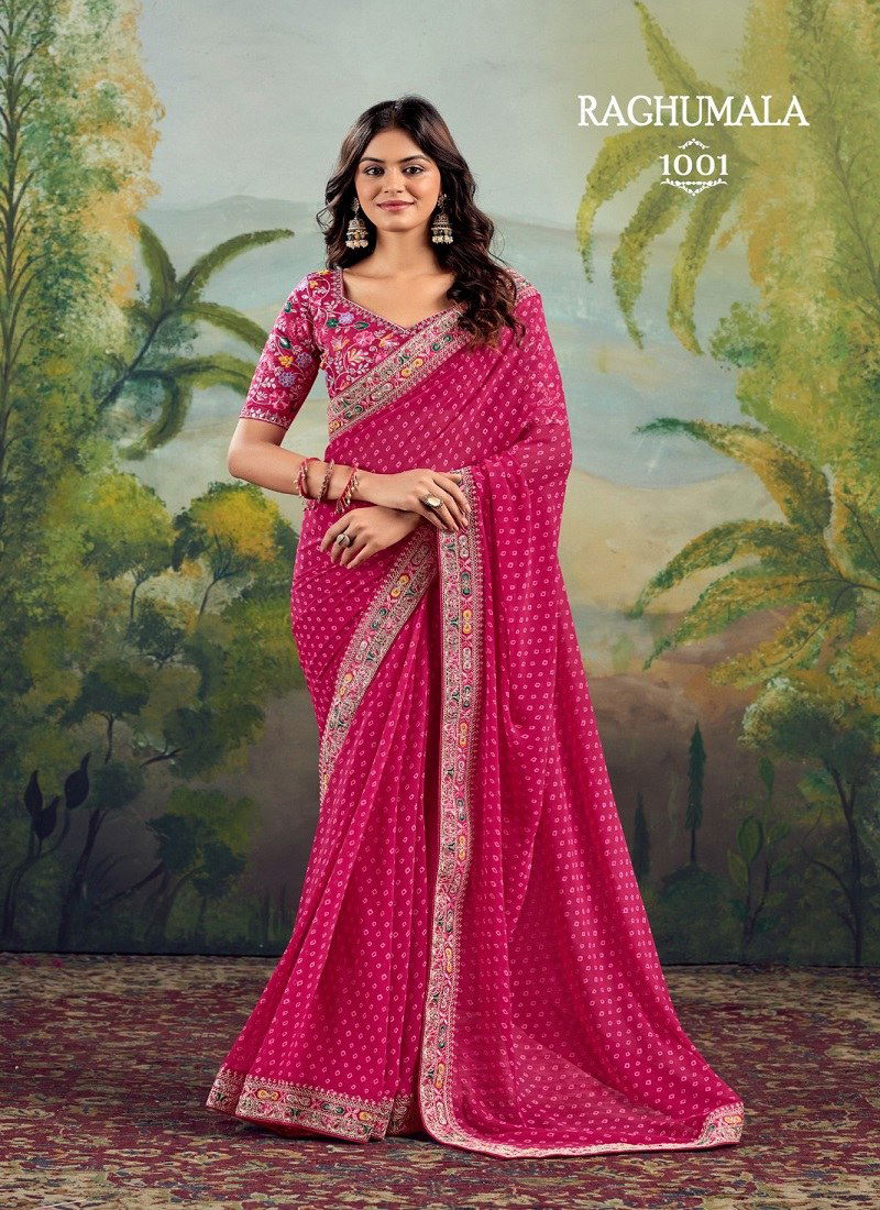 Raghumala By Stavan Georgette Daily Wear Sarees Wholesale Market In Surat