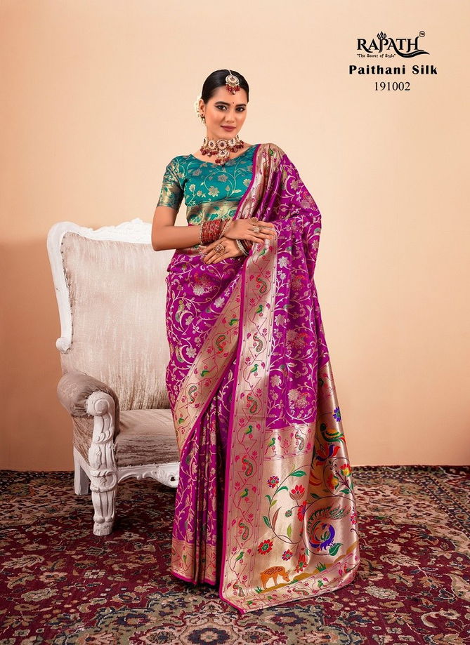 Shailja Silk By Rajpath Paithani silk Designer Wear Saree Wholesale Market In Surat