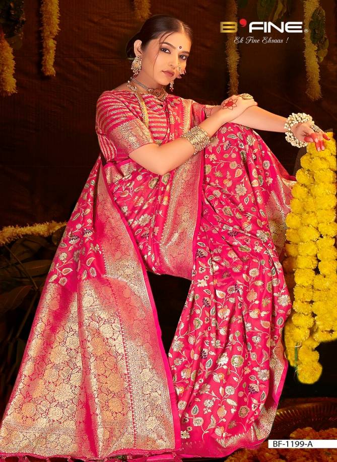 B Fine Dhwani Designer Silk Wedding Wear Surat Saree Wholesale Market