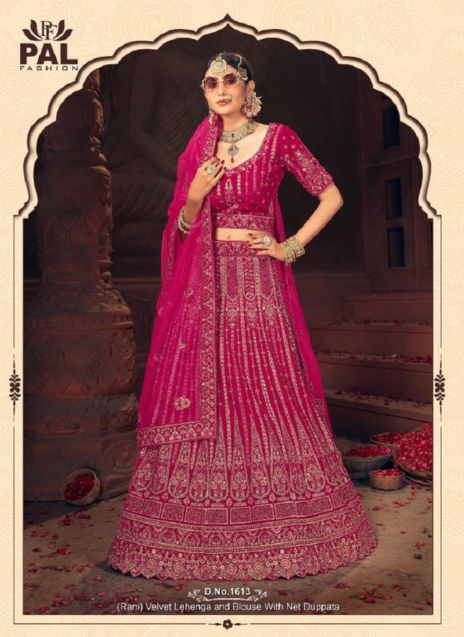 Rani Super Hit Lehenga Design By Pal Fashion Bridal Lehenga Choli Catalog 1613