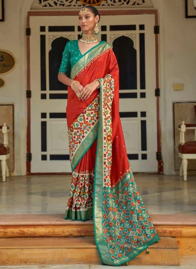 Aari Patola Printed Ethnic Wear Wholesale Saree Collection